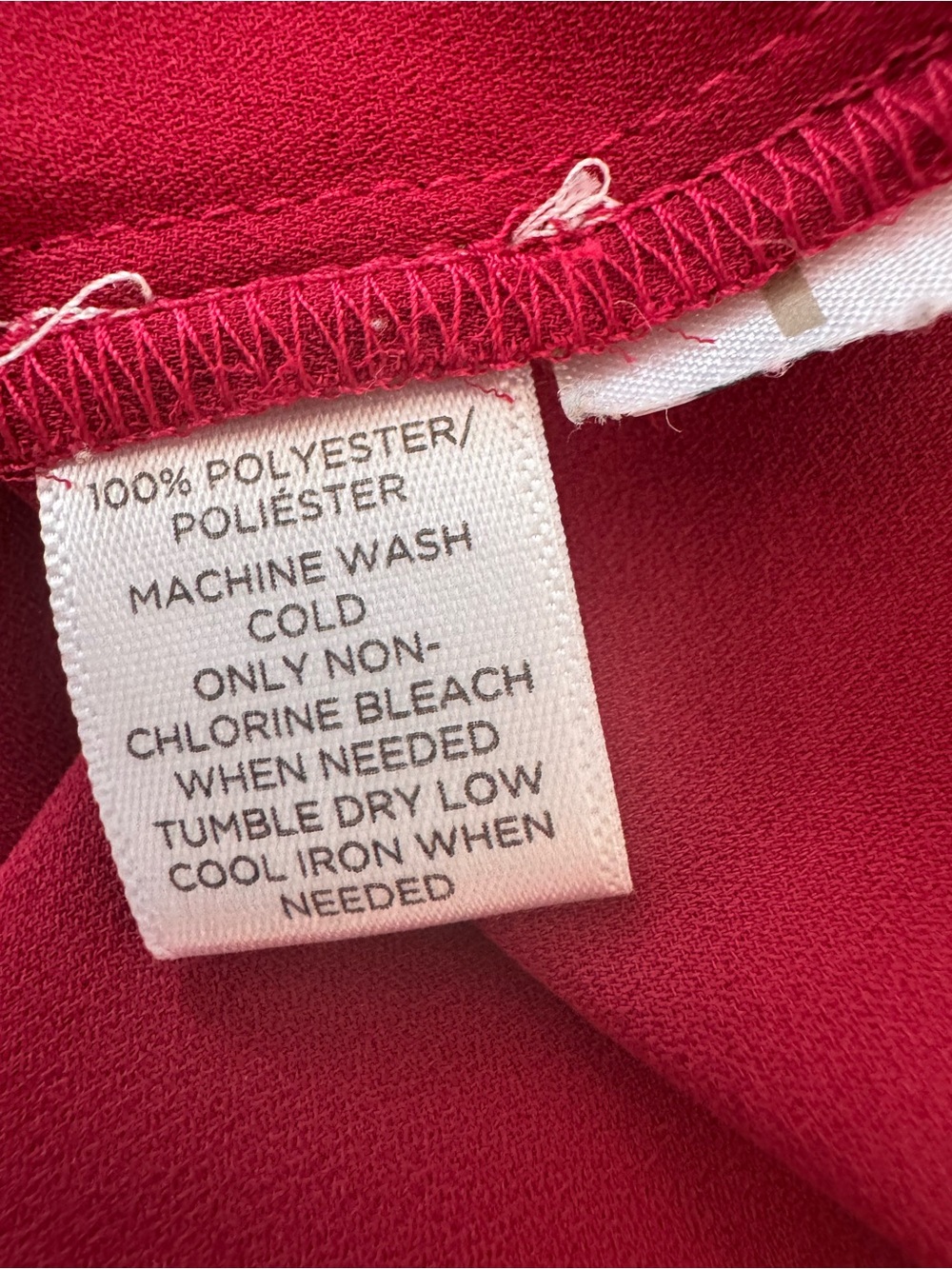 Cranberry Ruffle Front Blouse - Picture 4 of 4